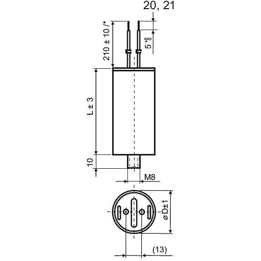 DNA 18mF/APN0 180021/250V kompenzačný kondenzátor