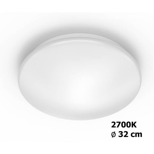8718699681135 Moire LED stropné svietidlo 17W 1700lm 2700K, biela Philips