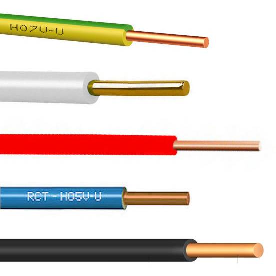 CY izolovaný drôt rôznych priemerov a farieb H075V-U