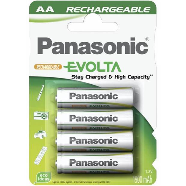 Panasonic Evolta batérie HR6 AA 1,2V Ni-MH 1900mAh blist 4ks
