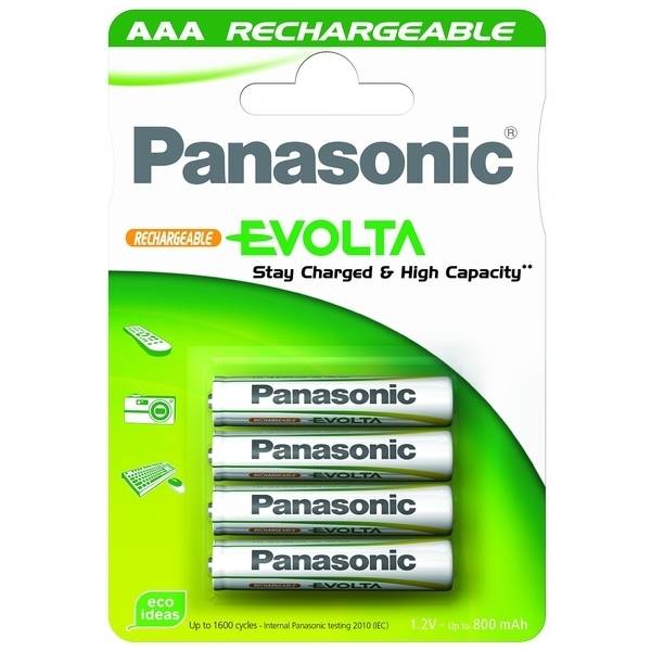 Panasonic Evolta batérie HR03 AAA 1,2V Ni-MH 750mAh blist 4ks