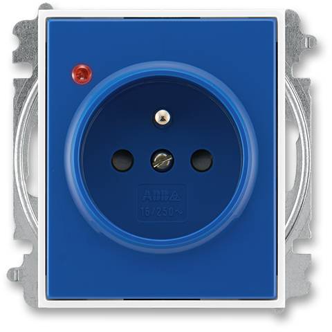 Jednoduchá zásuvka s prepäťovou ochranou s optickou signalizáciou 5599E-A02357 14 Element