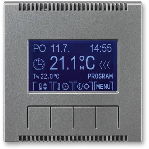 ABB 3292M-A10301 36 Univerzálny programovateľný termostat Neo Tech oceľ