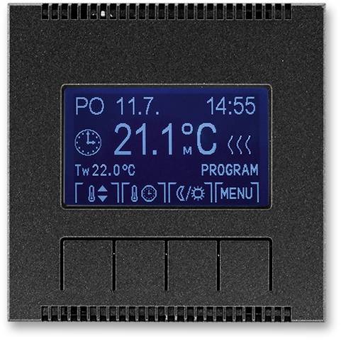 ABB 3292M-A10301 37 Univerzálny programovateľný termostat Neo Tech onyx