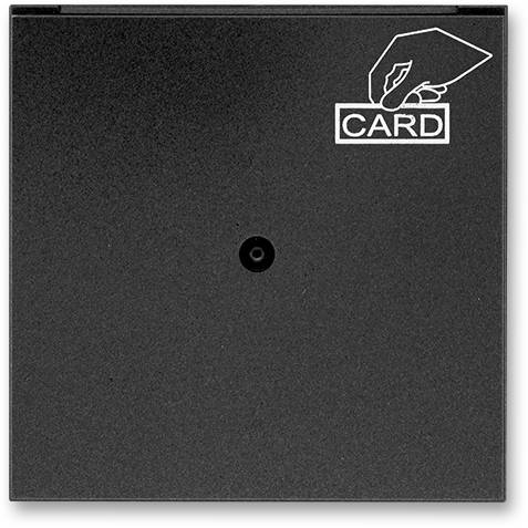 ABB 3559M-A00700 37 Kryt spínača kariet s priehľadným okienkom Neo Tech onyx