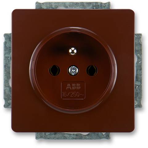 ABB 5518G-A02349 H1 Výkyvná jednoduchá zásuvka s ochranným kolíkom