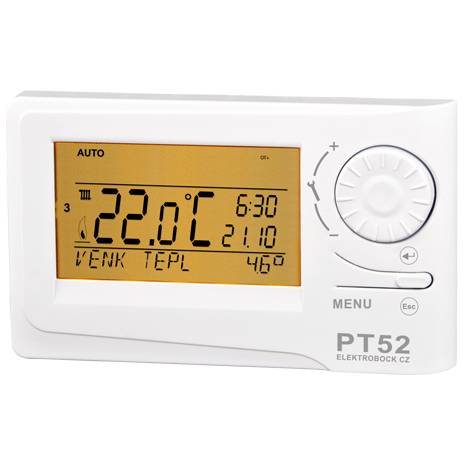 Izbový termostat s komunikáciou OpenTherm PT52 Elektrobock