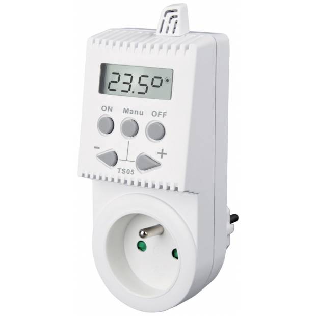 Zásuvkový termostat TS05 Zásuvka Elektrobock spínaná podľa teploty okolia