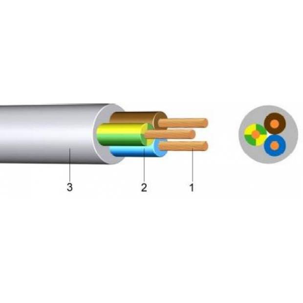 H03VV-F 3x0,5 mm (CYLY) kábel