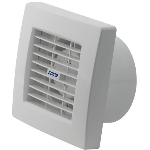 Kanlux TWISTER AOL120B - Štandardný ventilátor s automatickou uzávierkou 70956