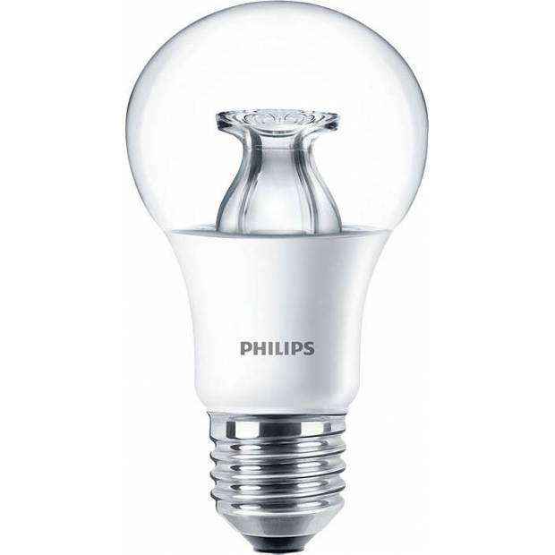 LED stmievateľná žiarovka 9W závit E27 náhrada za 60W žiarovku - Philips LEDbulb DT 9-60W E27 A60 CL čirá