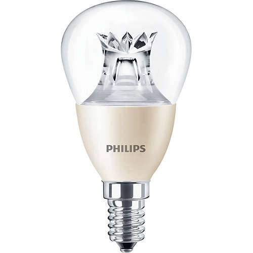 LED žiarovka stmievateľná 6W náhrada za 40W žiarovku závit E14 - LEDluster DT 6-40W E14 827 P48 CL