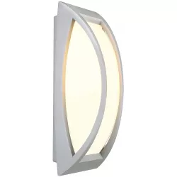 SLV 230444 MERIDIAN II  nástěnná  stříbrnošedá 230V E27 24W IP54