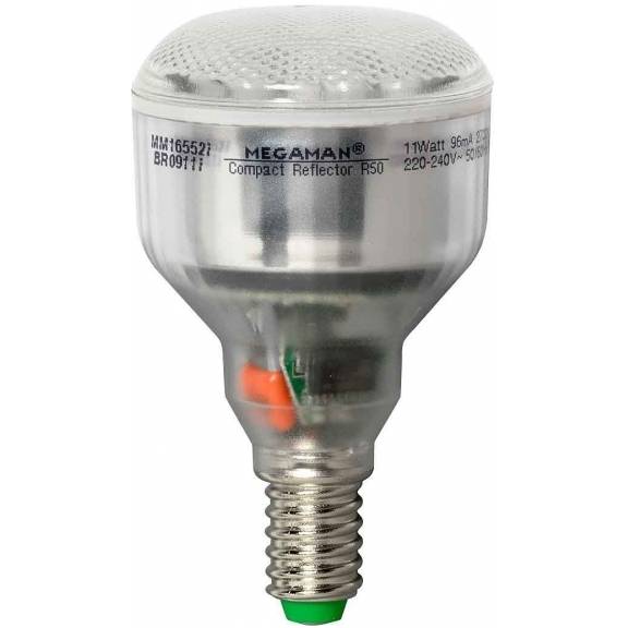 Úsporná žiarovka 11W E14 2700°K R50 žiarovka BR0911i Megaman