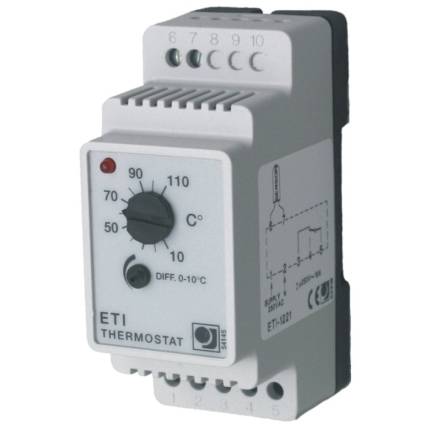 Priemyselný termostat V-systém ETI/F-1221