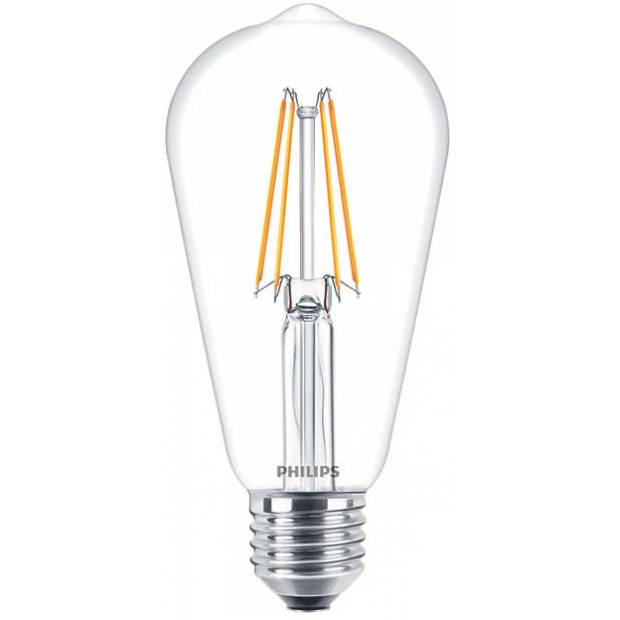 Retro LED žiarovka E27 Philips 6W žiarovka v tvare hrušky 2700°K žiarovka EAN 8718696574058