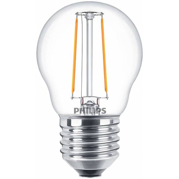 LED žiarovka luster 4,3W závit E27 náhrada za 40W žiarovku