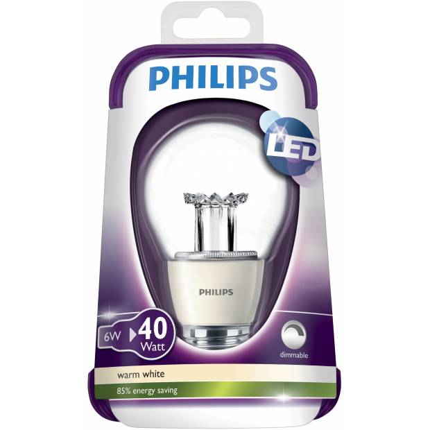 Philips MASTER LED žiarovka D 6-40W E27 827 A60 CL