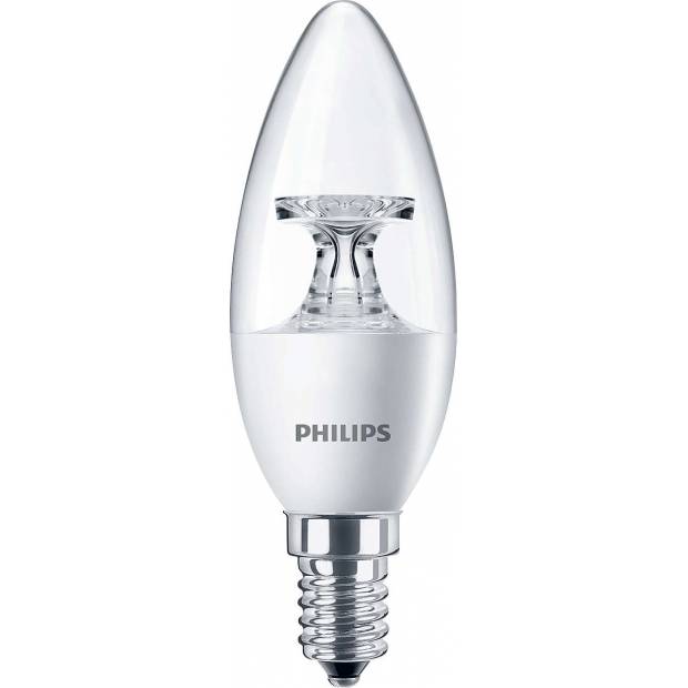 LED žiarovka E14 sviečka Philips 5,5-40W teplá biela farba svetla