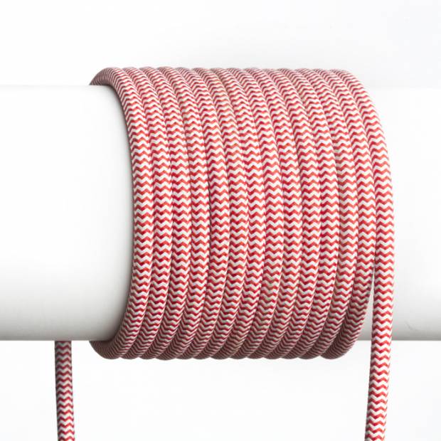R12227 FIT textilní kabel 3X0,75 1bm červená/bílá  SLV