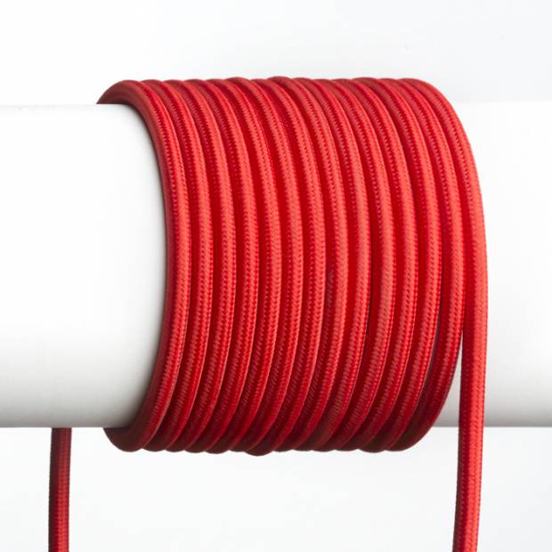R12224 FIT textilní kabel 3X0,75 1bm červená  SLV