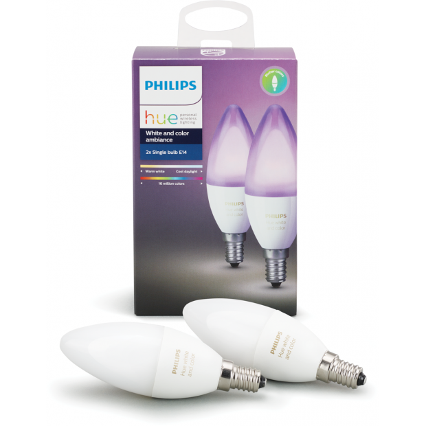 Philips Hue LED sviečka E14 6W 8718696695241 stmievateľná iOS a Android