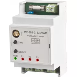Prijímač na DIN lištu Un-230VAC WS304-3-230VAC