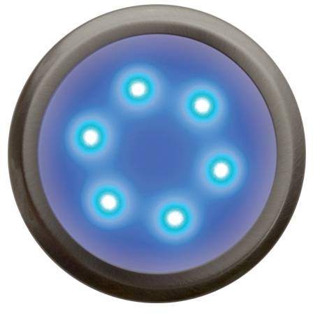 D3/NM DEKORA 3 dekoratívne LED svietidlo, nerezová oceľ - modrá Panlux
