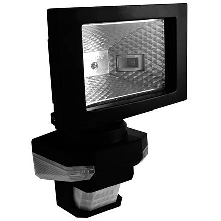 SLV150T/C VANA S venkovní reflektorové svítidlo se senzoremem a LED přisvícením, černá - teplá bílá Panlux
