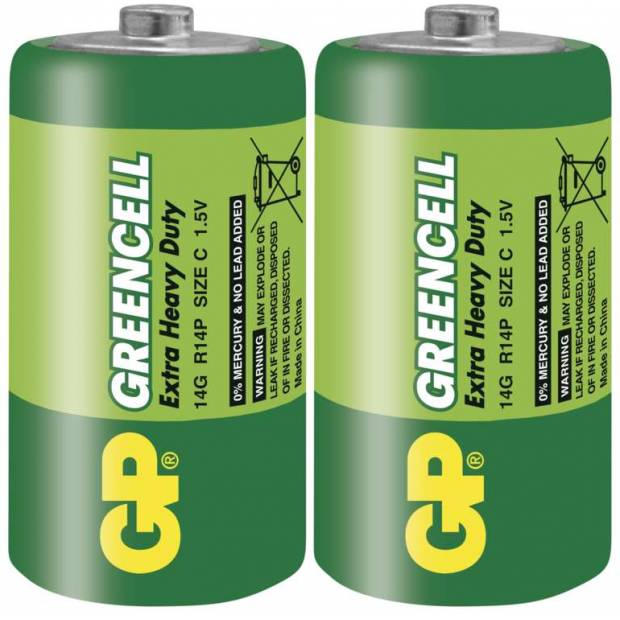 GP B1231 batéria Greencell R14 (C), 2 ks v blistri