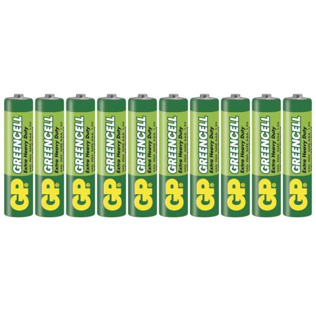 GP B1210K baterie Greencell R03 (AAA), 10 ks ve fólii