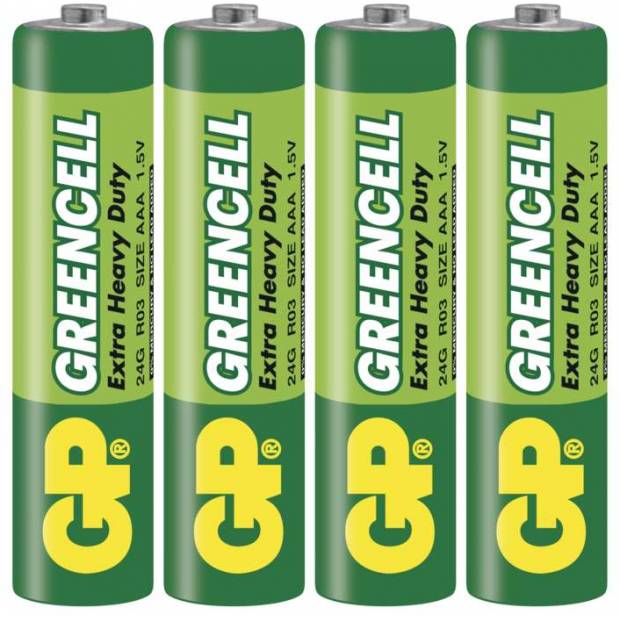 GP B1211 batérie Greencell R03 (AAA), 4 ks v blistri