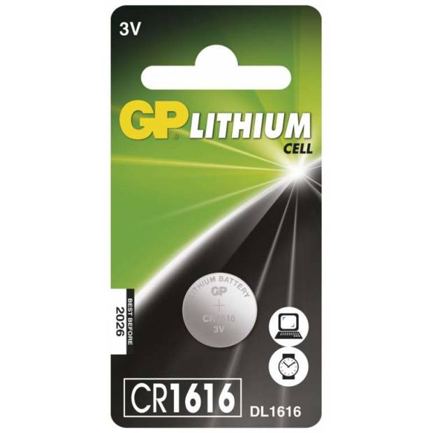 GP B15601 Lítiová gombíková batéria CR1616