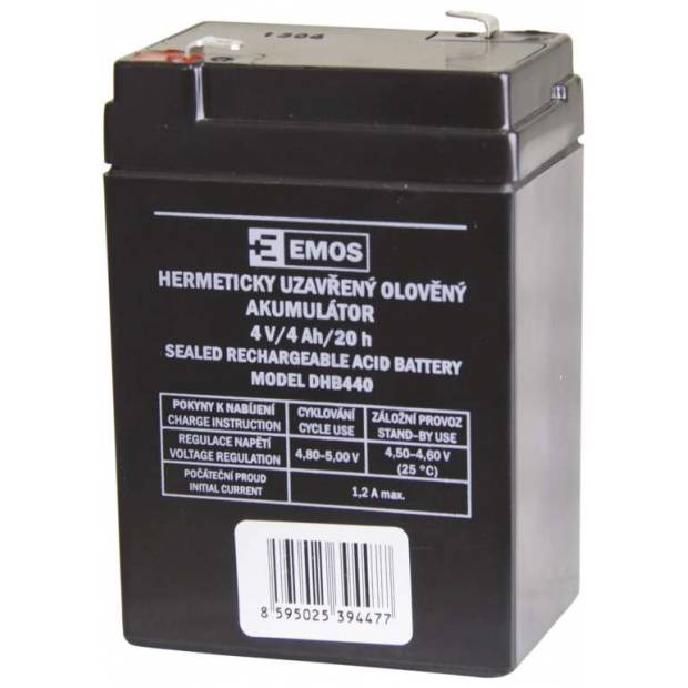 Emos B9664 Bezúdržbová olovená batéria DHB440 pre baterky P2306