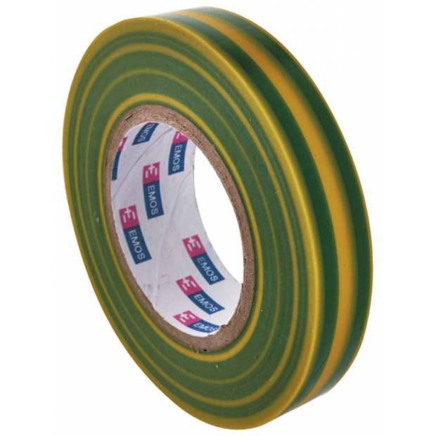 F61515 PVC izolačná páska 15 mm / 10 m zeleno-žltá EMOS