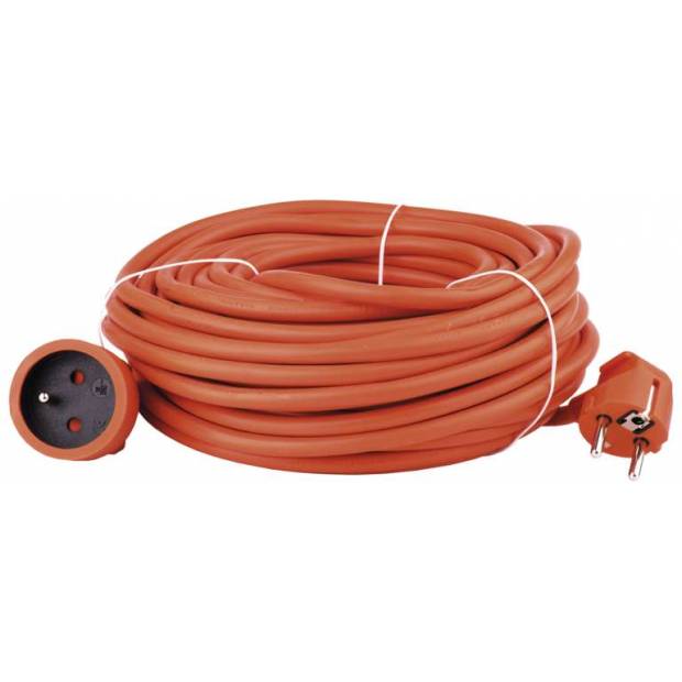 Vonkajší predlžovací kábel 230V 3x1,5mm oranžový výber dĺžky