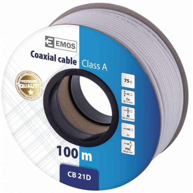Emos S5271 Koaxiálny kábel CB21D 100 m