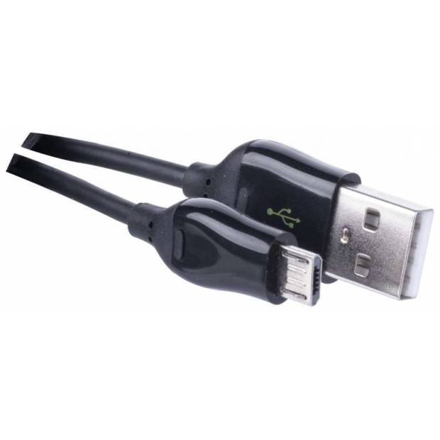 SM7004B Kábel USB 2.0 A/M - micro B/M 1 m čierny, Quick Charge EMOS