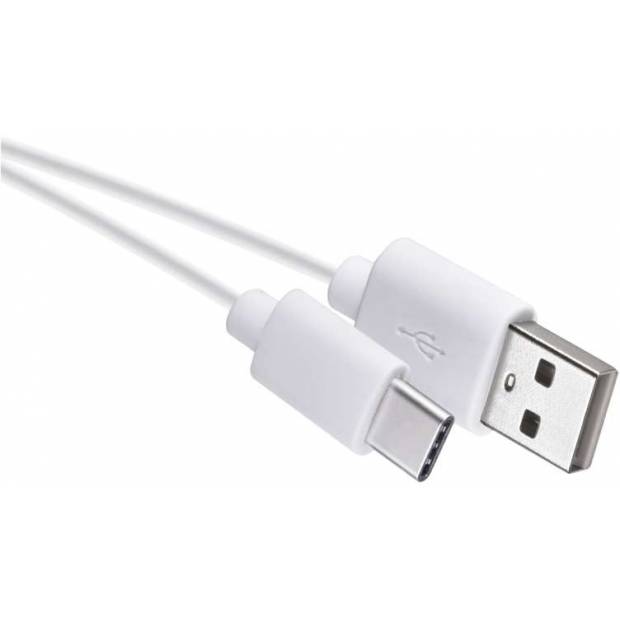 SM7024W USB kábel 2.0 A/M - C/M 0,2 m biely EMOS
