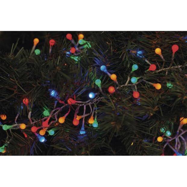 ZY2034T 288 LED řetěz – ježek, 2,4m, multicolor, časovač Emos