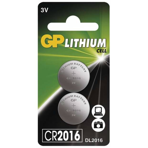 B15163 GP CR2016 lítiová gombíková batéria, blister GP Batteries
