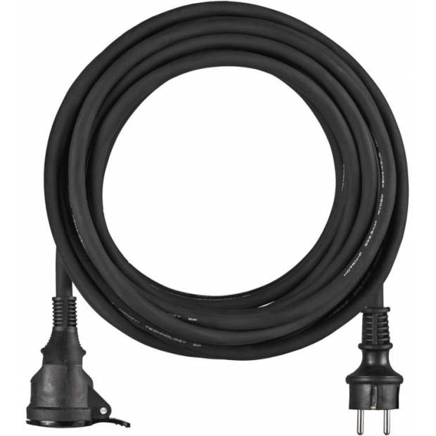 P01710R Neoprénový predlžovací kábel 10 m 3x 2,5 mm, čierny EMOS