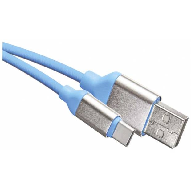 SM7025B USB kábel 2.0 A/M - C/M 1m modrý EMOS
