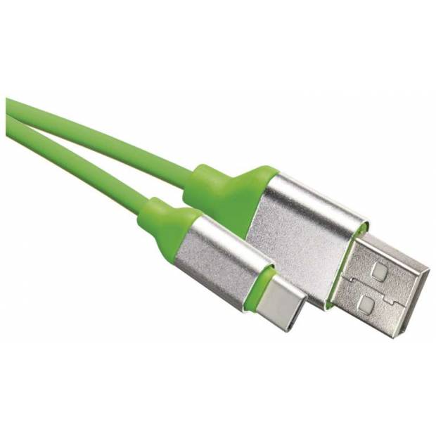 SM7025G USB kábel 2.0 A/M - C/M 1m zelený EMOS