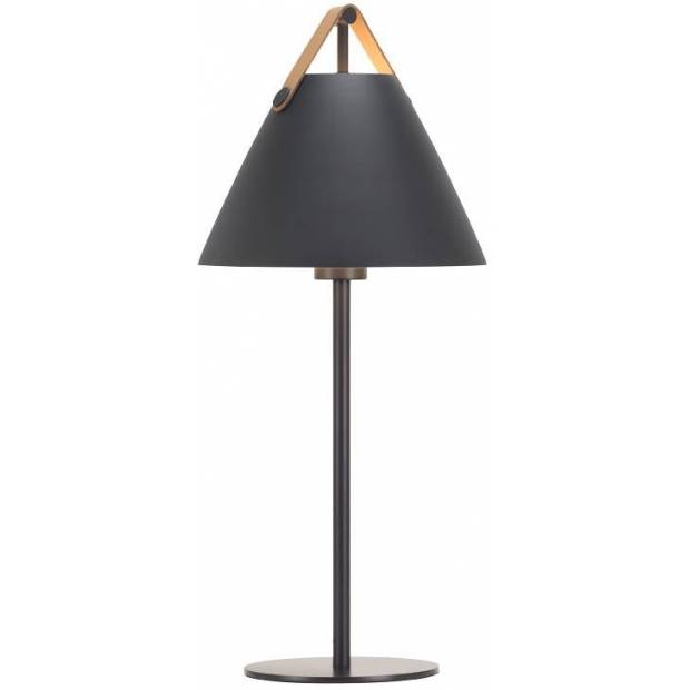 NL 46205003 NORDLUX 46205003 Strap - Dizajnová stolová lampa 55 cm, čierna Nordlux