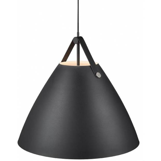 NL 84363003 NORDLUX 84363003 Remienok 68 - Elegantná závesná lampa s koženým remienkom Remienok 68 čierny Nordlux