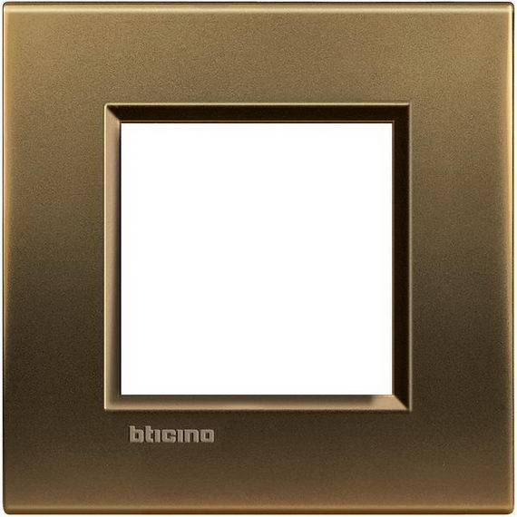 BTicino LivingLight frame square 2-module LNA4802BZ farba Bronze