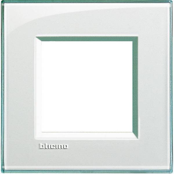 BTicino LivingLight 2-modulový štvorcový rám LNA4802KA farba Biela matná