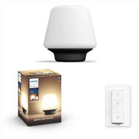 40801/30/P6 Hue Wellness LAMP STOLNÁ LAMPA LED E27 9,5W 806lm 2200-6500K, biela/čierna BT Philips