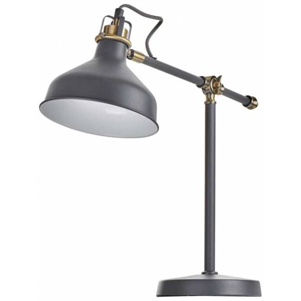 Z7611 Stolná lampa HARRY pre žiarovku E27, tmavosivá EMOS